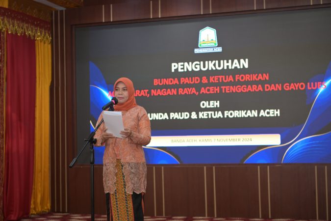 Bunda PAUD Aceh Kukuhkan Bunda PAUD dan Ketua Forikan, Dorong Pencegahan Stunting Melalui Konsumsi Ikan