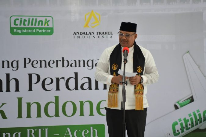 Pj Gubernur Safrizal Apresiasi Citilink Buka Rute Penerbangan Umrah dari Aceh