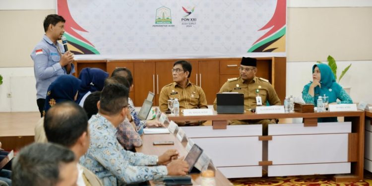 Pj Gubernur Safrizal Pimpin Rapat Penurunan Stunting Lintas Instansi