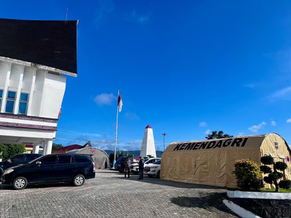 Respons Cepat Bencana! Ditjen Bina Adwil Dirikan Posko dan Tenda Darurat di Tapanuli Utara